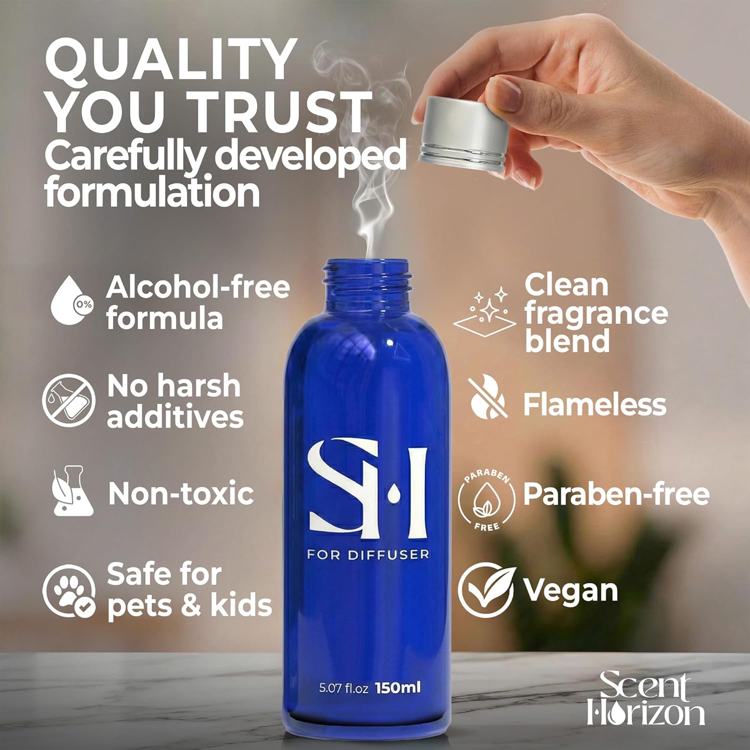 Inspired by Ritz C Hotel No.1014 Hotel Diffuser Oil Refill, 5.07 Fl oz | 150ml, Luxury Home Scent Fragrance Oil for Diffuser Ultrasonic and Waterless Diffuser Oil and Crafting, Long-Lasting Aroma - Image 6