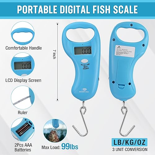 Miniatura 5 de Mossy Oak Kit de Herramientas de Pesca - Alicates de Pesca, Sujetador de Labios de Pescado, Removedor de Anzuelos de Pesca Multifuncional con Funda