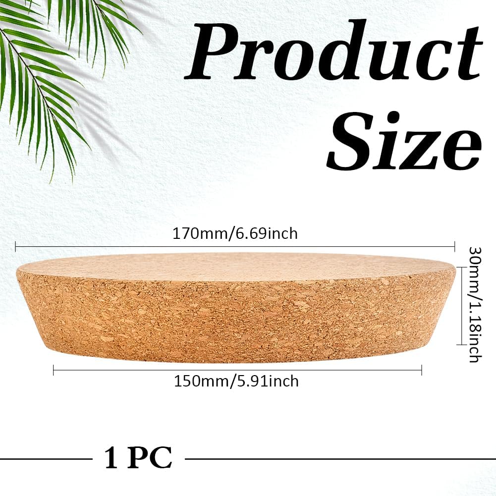 Cork Bottle Stoppers Natural Wooden Corks Flat Round Soft Wood Barrel Plug Large 150~171mm Diameter Natural Sealers Replacement for Wine Bottles Glass Jars Home Storage Tanks Tan
