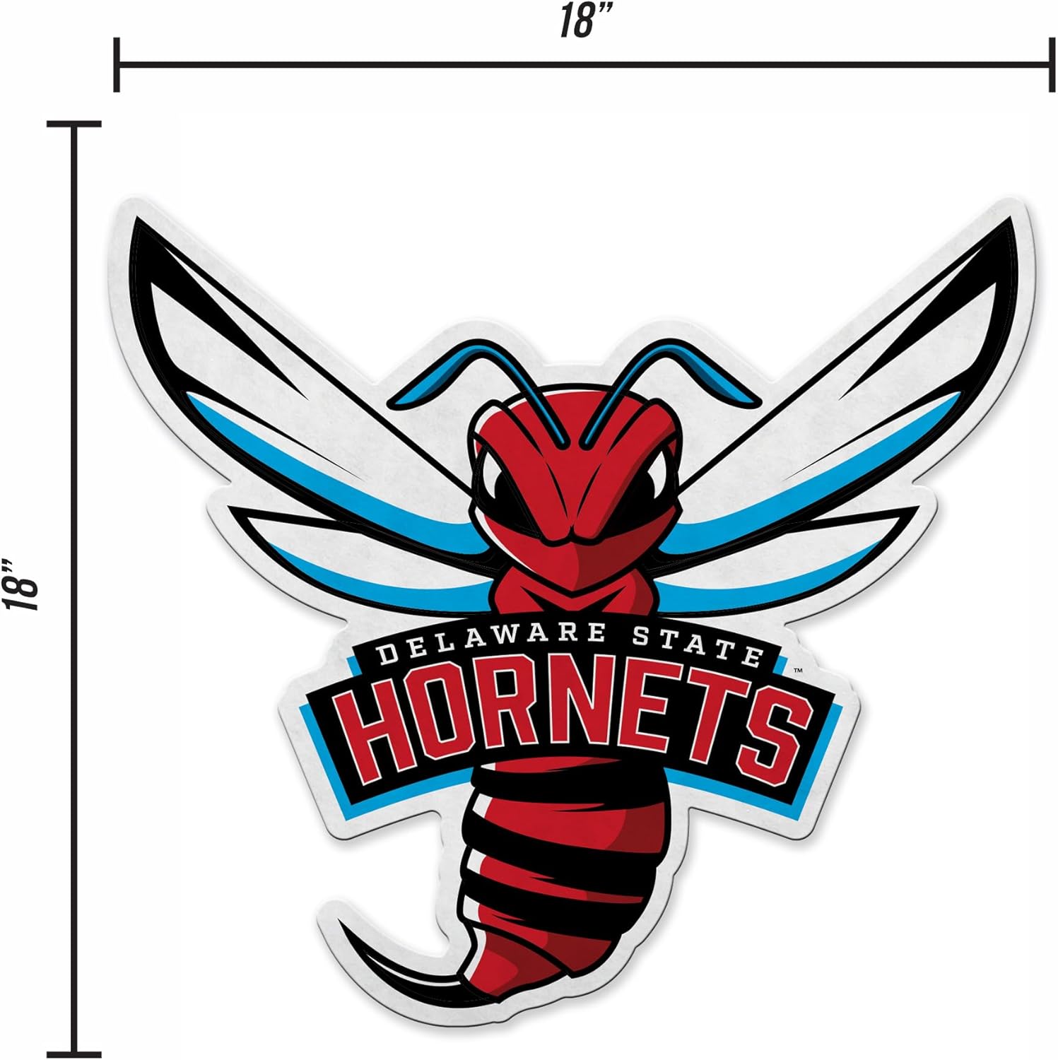 Rico Industries NCAA Delaware State Hornets Shape Cut Pennant - Home and Living Room Décor - Soft Felt EZ to Hang - Image 5