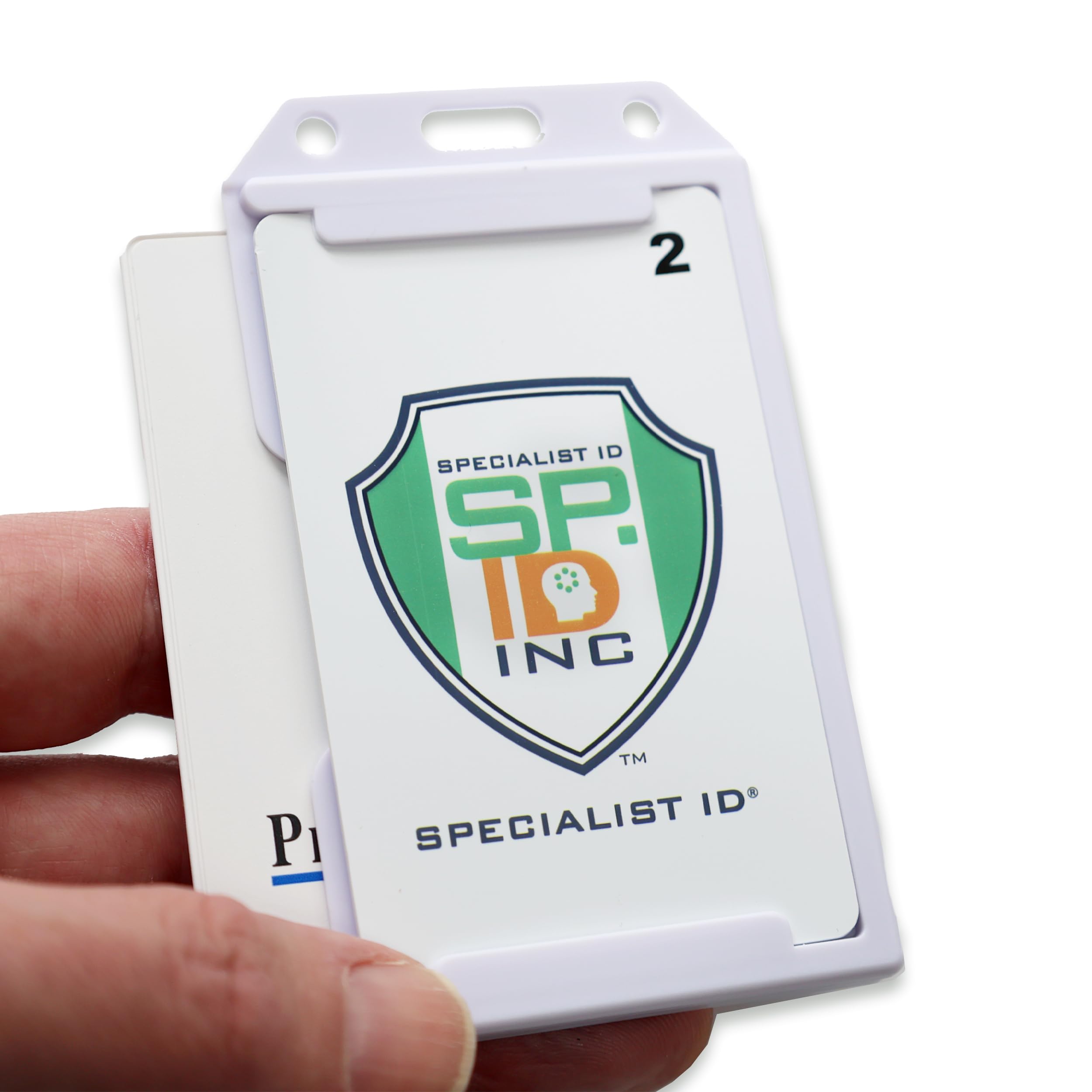Blanc 2 Côtés rigide vertical Multi-Card support Spid-0388 5 Pack Plus Bonus blanc