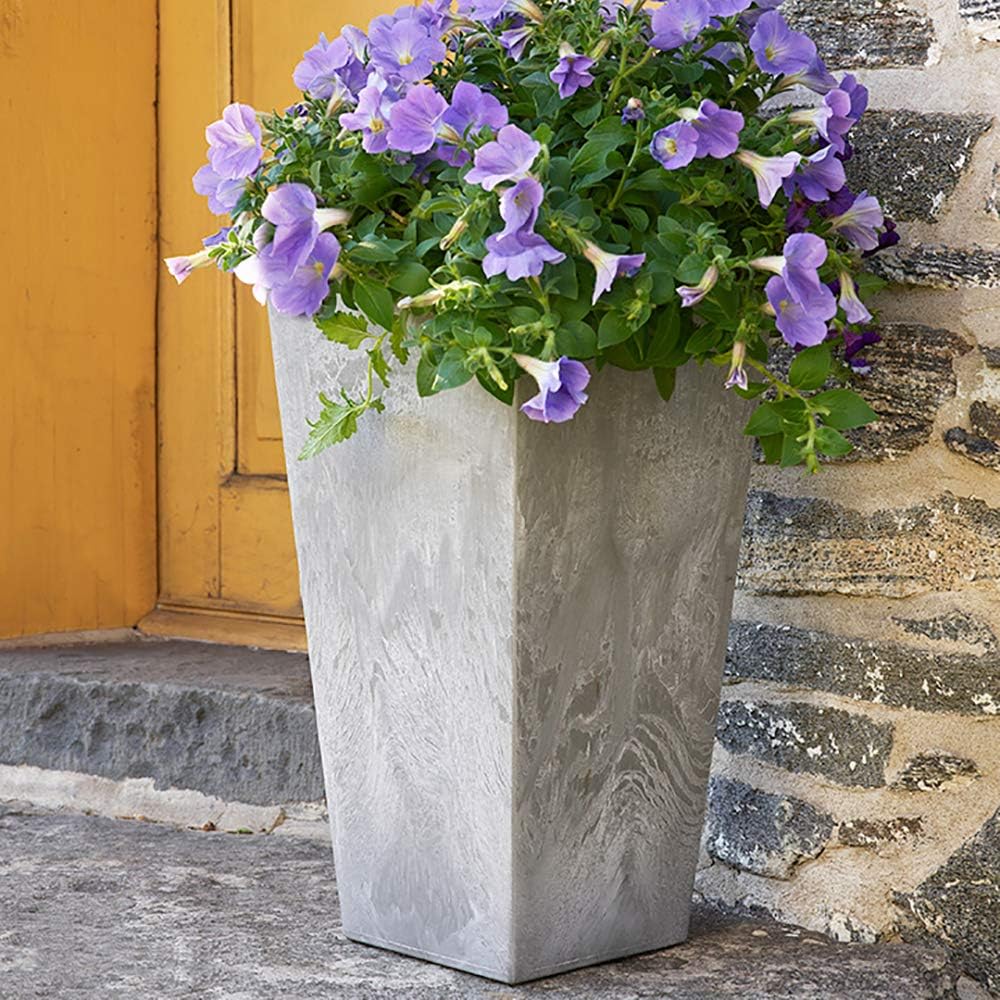 Novelty ArtStone 35190.01 Ella Tall Planter Grey 19.5-inch