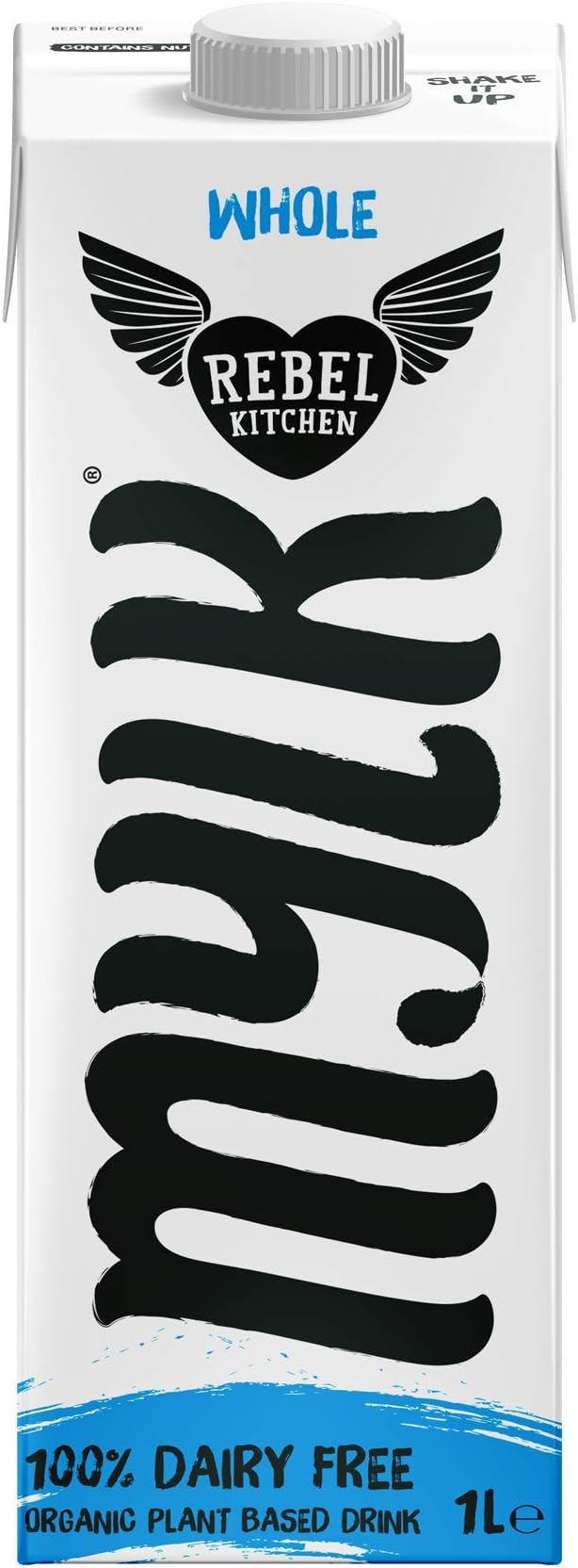 Rebel Kitchen Dairy Free Organic Mylk 1L (Pack of 8) (Whole)
