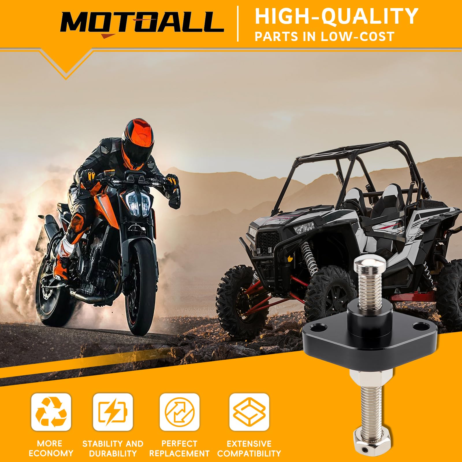 MOTOALL Tensor de cadena de distribución CNC de repuesto para Suzuki LTZ 400 Z400 2003-2014 con tensor de cadena manual CNC Billet y junta