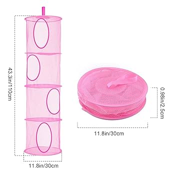 Livehitop 3pc Toys Storage Hanging Mesh Basket Chest Soft Teddy | Senegal