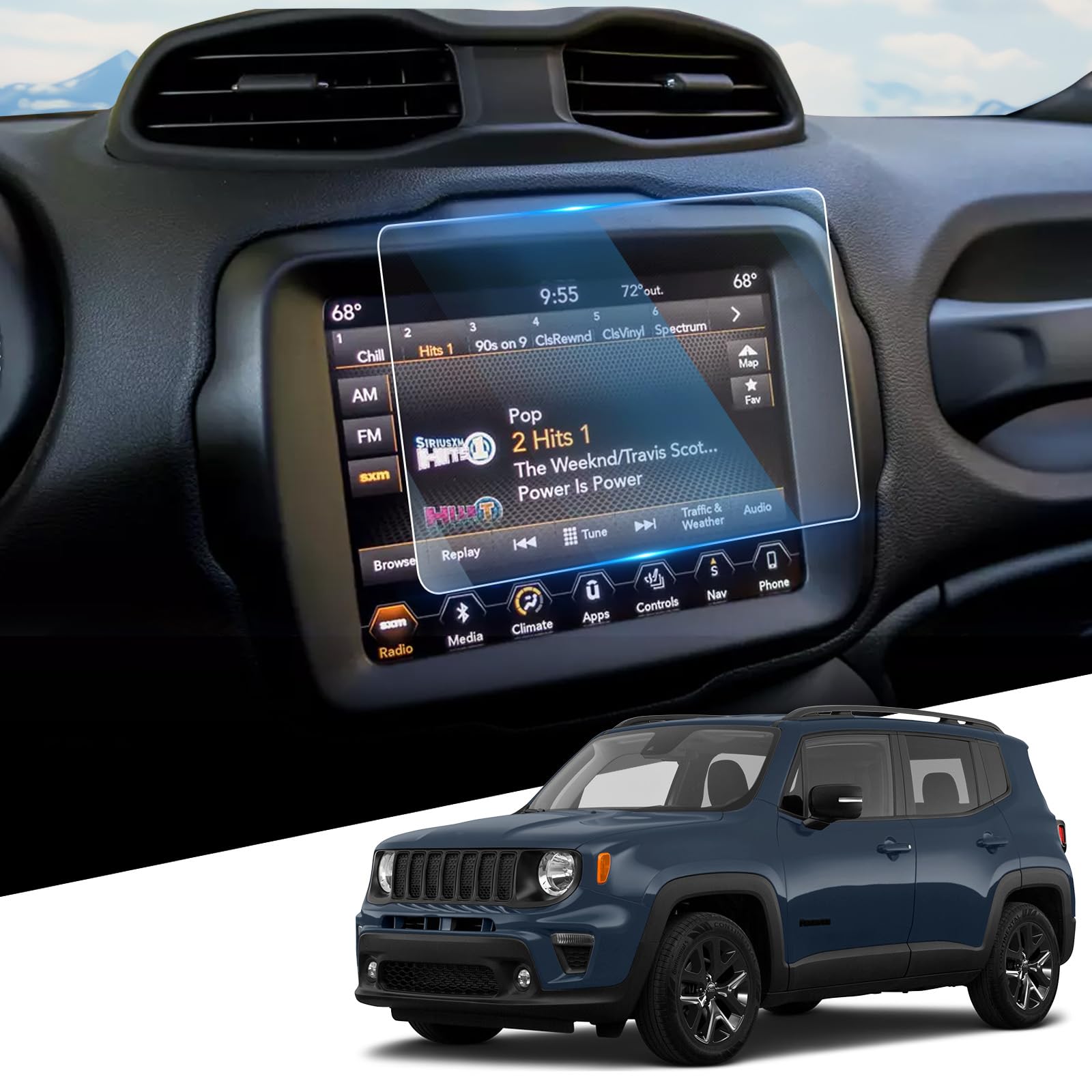 WEIPIN 2 películas protectoras Nano de 12,3" para Nissan Qashqai J12/X-Trail T33 e-POWER 2023 2024 2025 2026, película protectora Nano para Nissan Connect con antihuellas — view 25