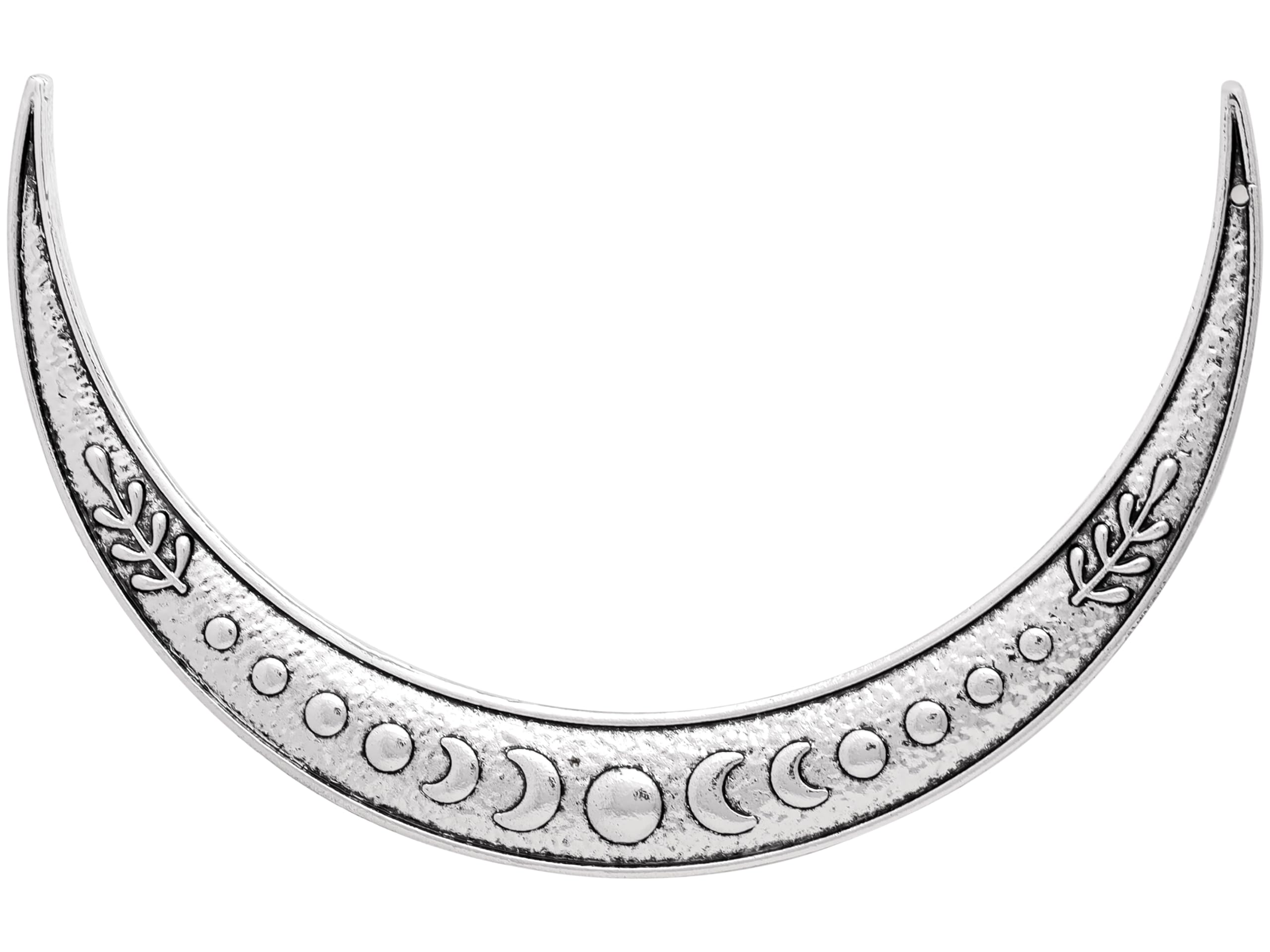 HAQUILMoonphase Cresent Hairstick Vintage Antique Moon Shape Viking Hairstick Jewelry