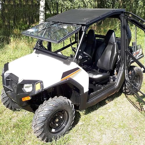 Miniatura 9 de CHEDA Juego de 2 fundas de asiento trasero y fundas de asiento, compatibles con Polaris RZR 570 800 900 2008+, cuero estándar negro