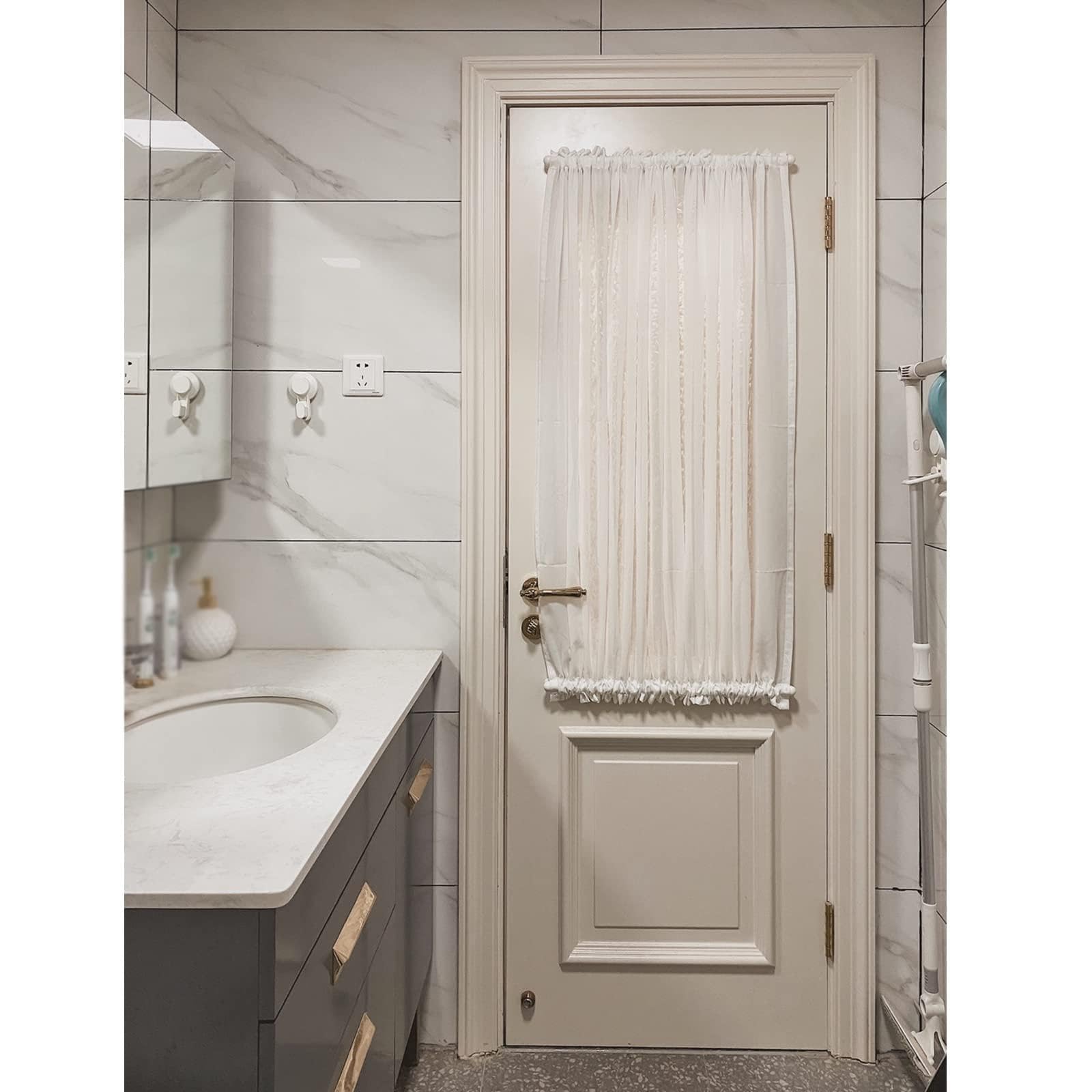 Rideaux pour porte-fenêtre de salon et chambre 110 x 250 cm