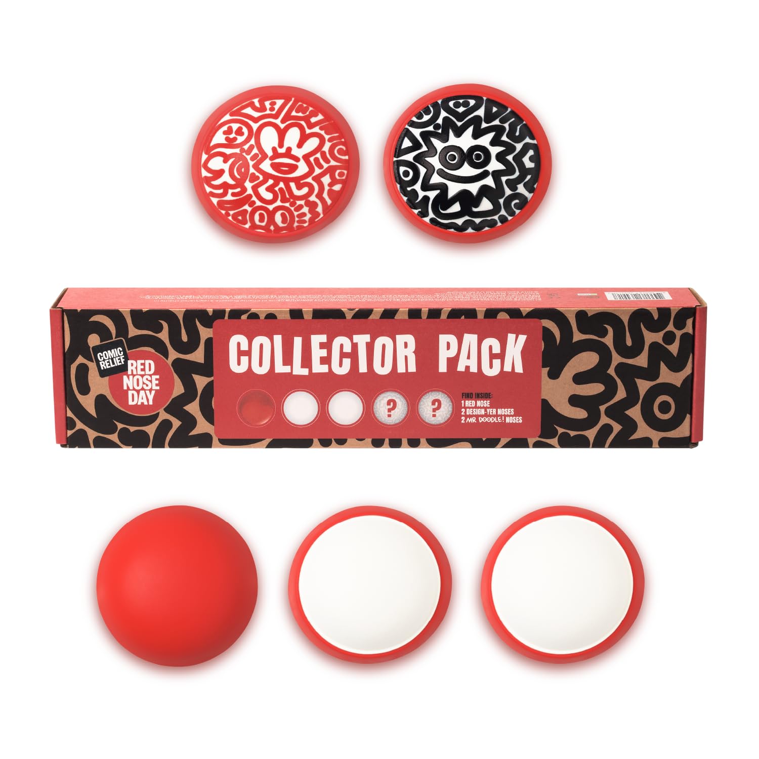 Official 2026 Red Nose Collector Pack featuring Mr Doodle - On