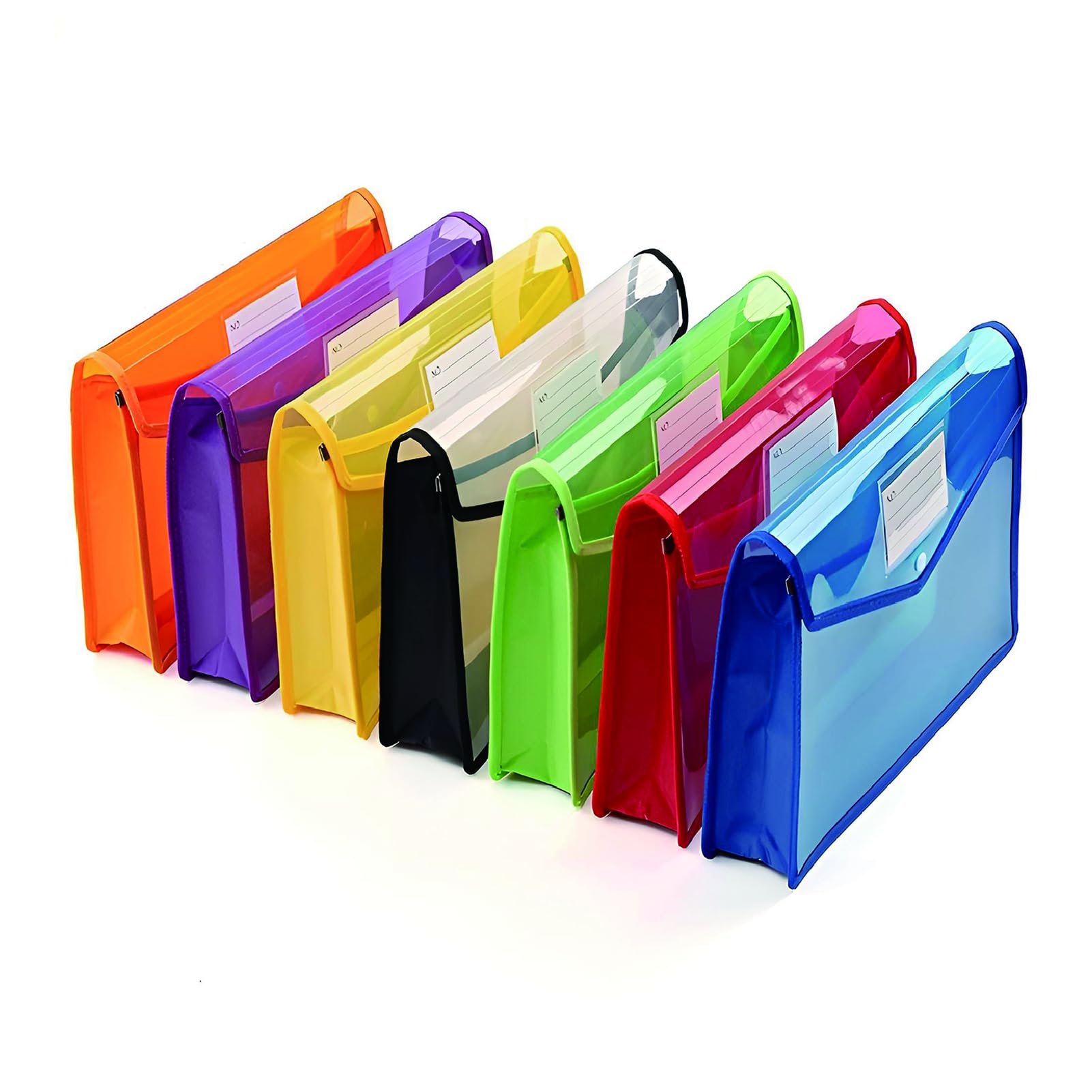 Amazon | ZERONOWA 透明ファイルケース ボタン式 プラスチック 横型 縦