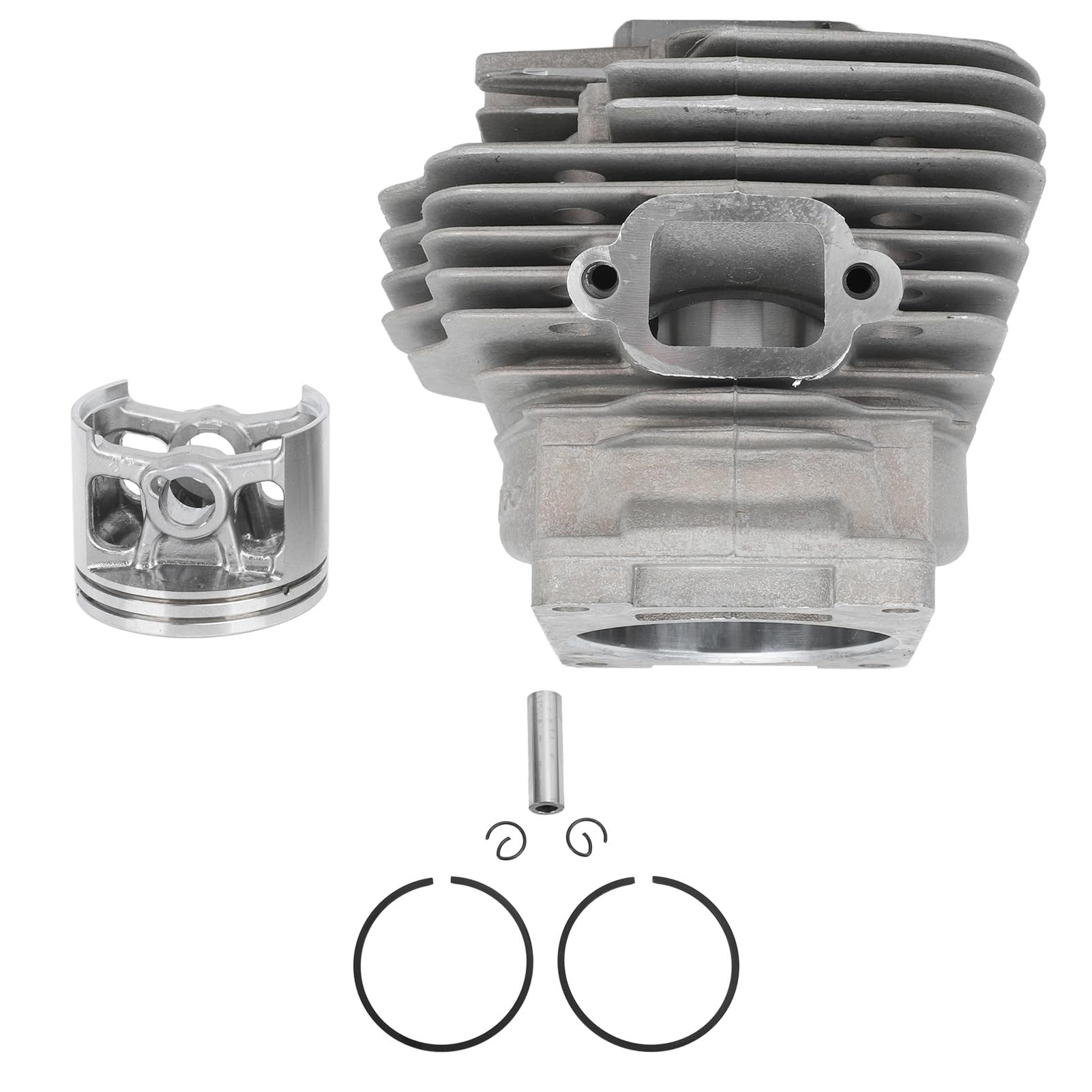 Kit de pistón de Cilindro de Aluminio de 56 mm Conjunto de pistón de Cilindro fácil de Instalar para Piezas de Repuesto de Herramientas de jardín de Motosierra Ms661