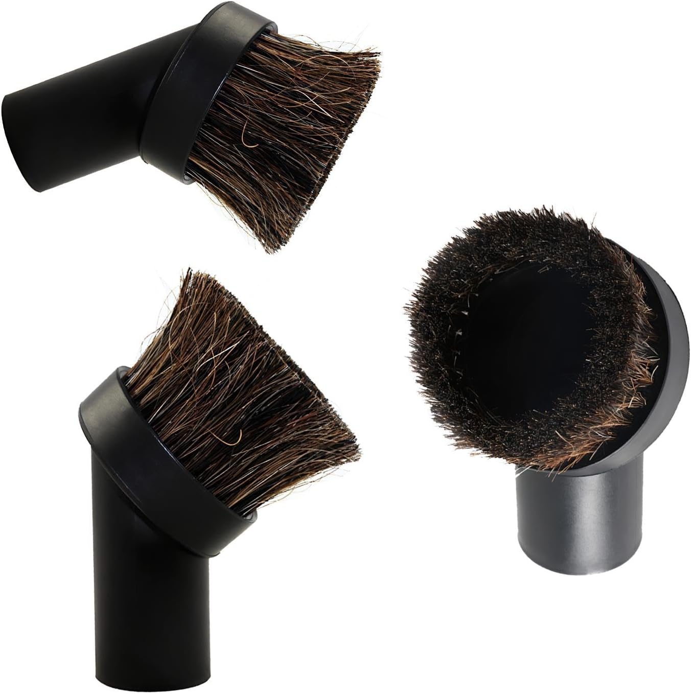 3Pcs Henry Head Replacement, 32mm Horse Hair Round Brush, Universal Replacement Round Horse Hair Dusting Brush Head Tool, Compatible with Henry Hetty Head-Parts Vacuum Cleaner Accessories