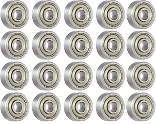 Deargooday 684ZZ 4mm x 9mm x 4mm Double Shielded Deep Groove Steel Bearings Ball Bearings (20 PCS)
