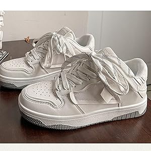 232○ fitfor ホワイト 厚底スニーカー レースアップ 23 232○ fitfor ホワイト 厚底スニーカー レースアップ 23 - メルカリ