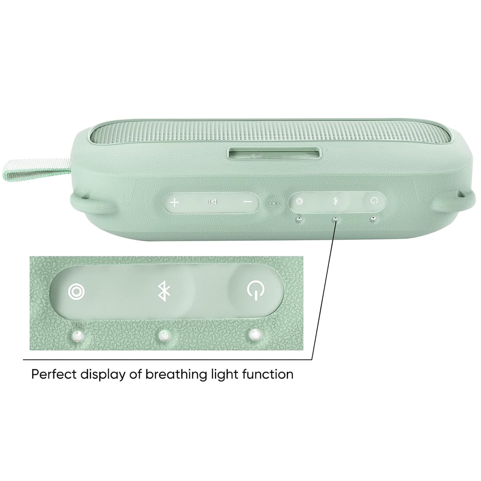 Étui Silicone Vert + Bandoulière Pour Bose SoundLink Flex 2/1 – Protection Choc & Voyage Pratique