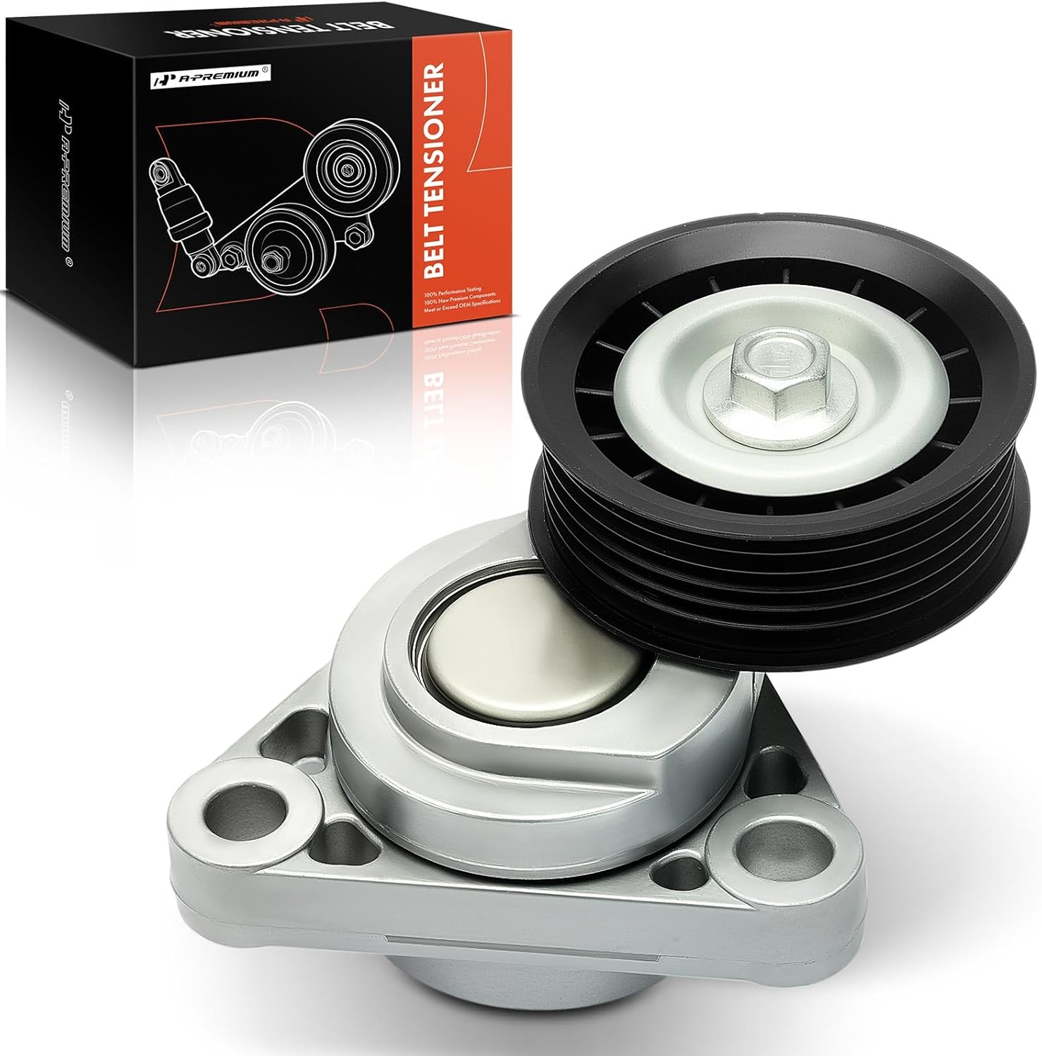 A-Premium Belt Tensioner Assembly with Pulley Compatible with Chevrolet Corvette 1997-2004 V8 5.7L