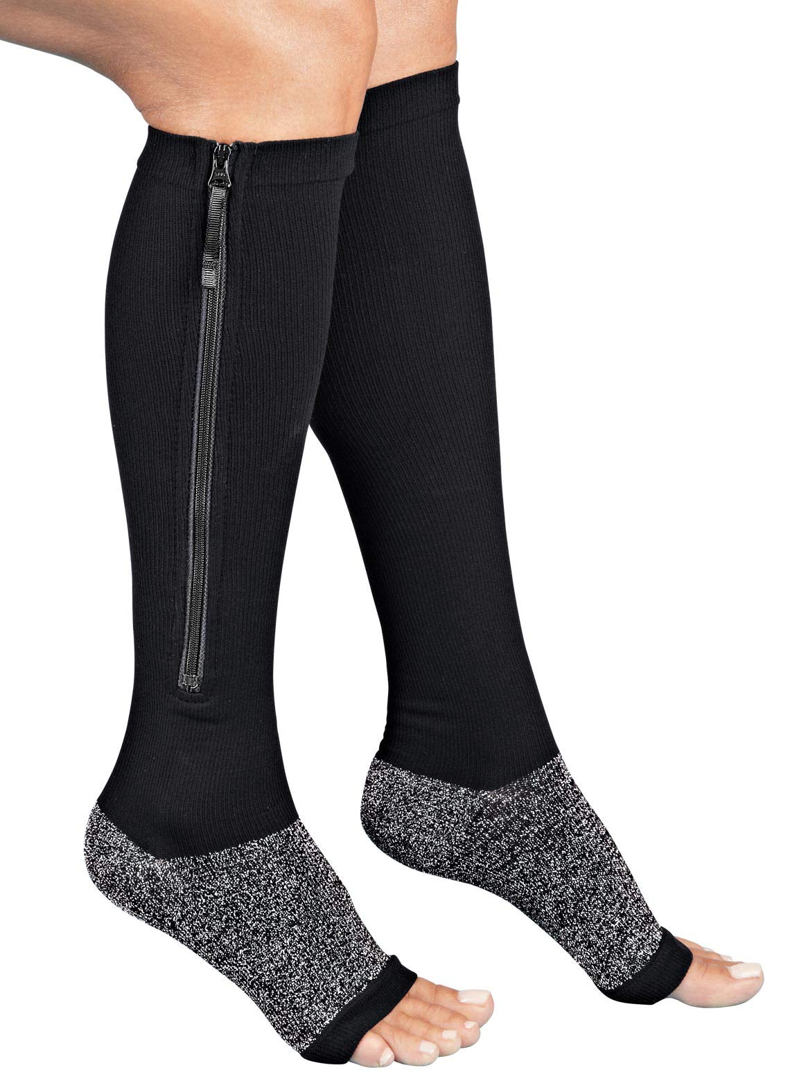 Buy Compression Socks for Men & Women (2 Pair) Prevent Swelling Shin Pain, Blood Circulation