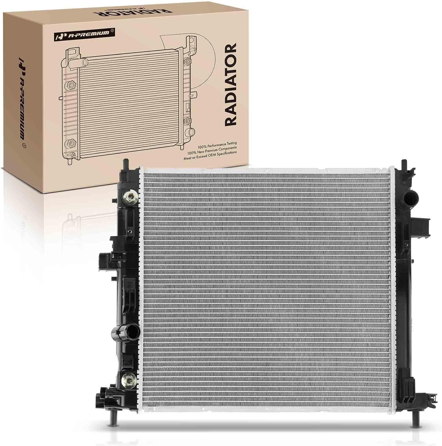 A-Premium Engine Coolant Radiator with Transmission Oil Cooler Compatible with Chevrolet Camaro 2016-2020 & Cadillac CTS 2016-2018 ATS 2016-2019, Replace# 23452329