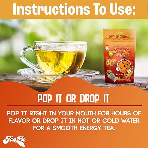 Vista 97 de Teaza Bolsas energéticas a base de hierbas, para masticar tabaco, alternativa sin nicotina, tabaco alternativo y inmersión saludable, sabor tropical