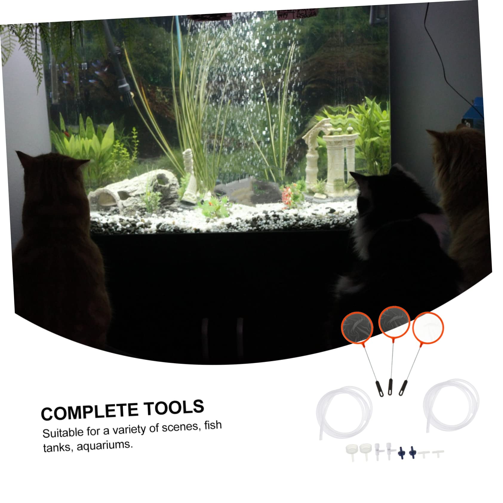 2 set di accessori per la schiusa di pesci e gamberetti, retino da atterraggio, setaccio per incubatoio, setaccio per incubatoio di gamberetti, retino da immersione, mini rete da pesca, rete per