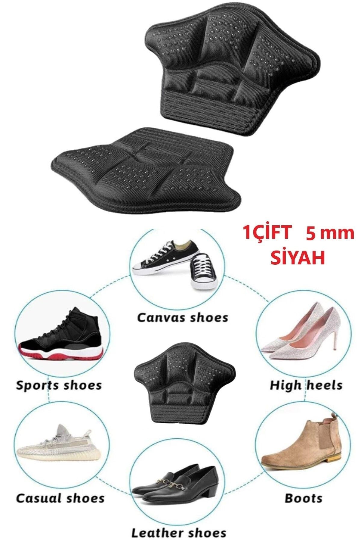 Bunyon 5 Mm Unisex Ortopedik Spor Ayakkabı Topuk Vurma Önleyici Daraltma Kumaş Topuk Koruyucu Yastığı Pedi
