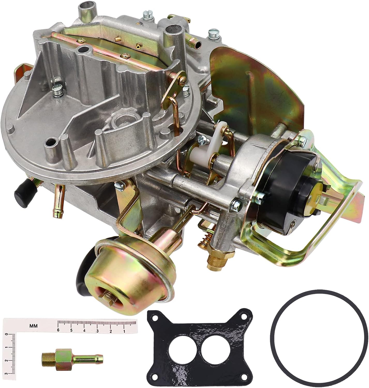 2 Barrel Carburetor Carb 2100 2150 Carburetor Fits for Ford 289 302 351 Cu Jeep Engine F100 F250 F350 with Electric Choke,Replace Motorcraft/Autolite 2100 2150
