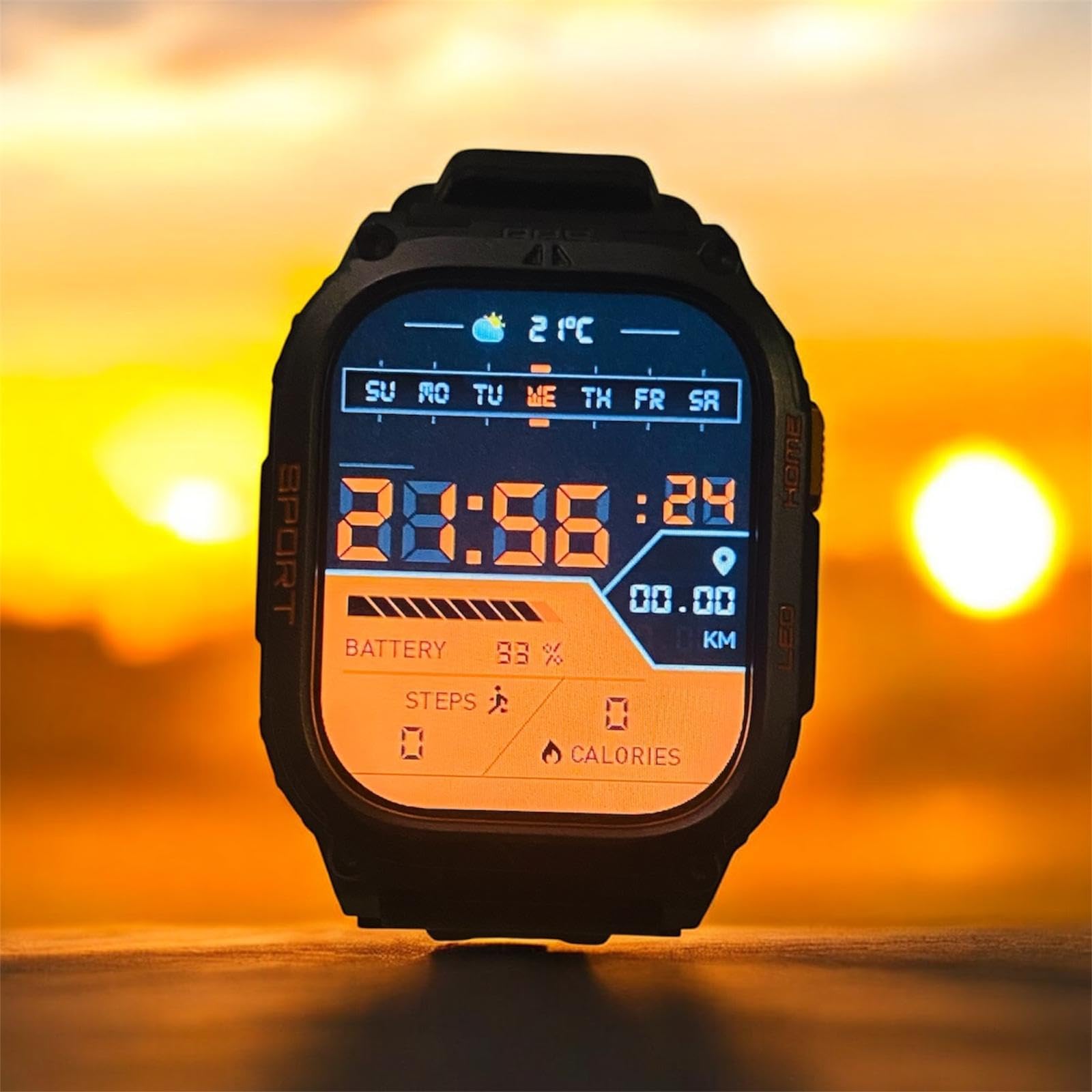Reloj Inteligente Hombre Mujer GPS Deportivo QX18, Smartwatch con Monitor de Frecuencia Cardíaca, Oxígeno en Sangre, Brújula, Monitor de Sueño, Batería 630mAh