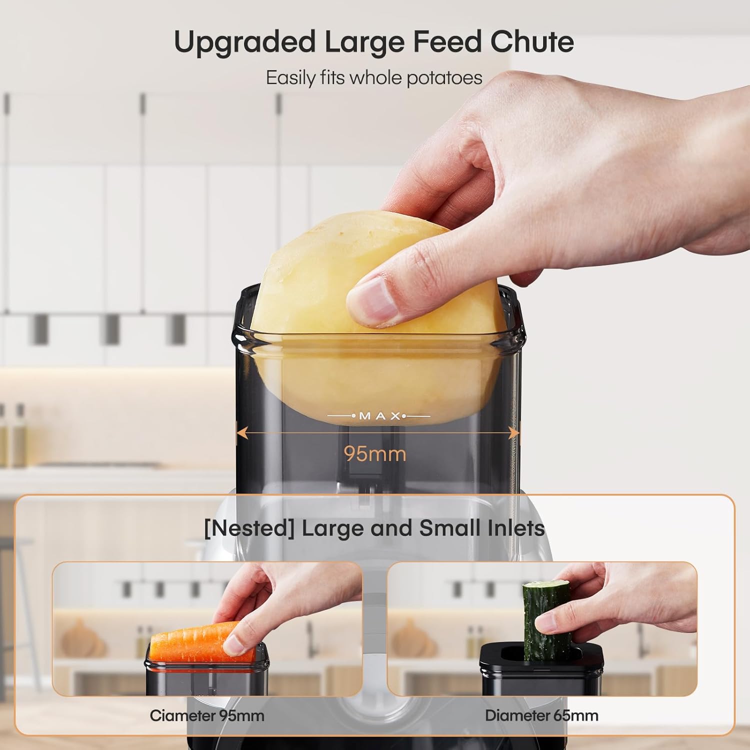 Electric Cheese Grater, Large Feed Chute Electric Grater Vegetable Shredder with Multi Replaceable Blades and Storage Box, 5 in 1 cheese slicer for Whole Potatoes, Cheese and Nuts