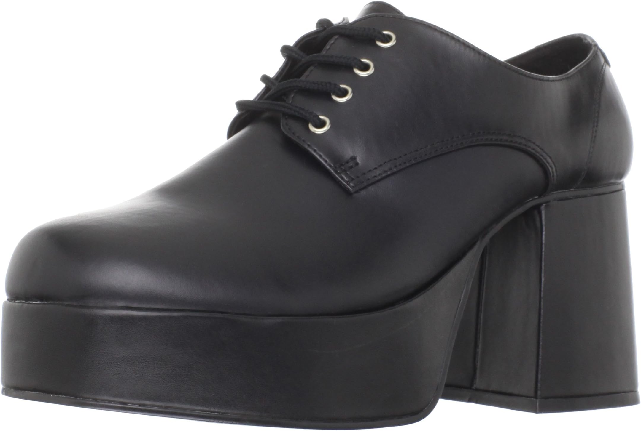 Funtasmaby Pleaser Men's Jazz-02 Platform Oxford Shoes,Black (Polyurethane),13/14 UK(46/47 EU)