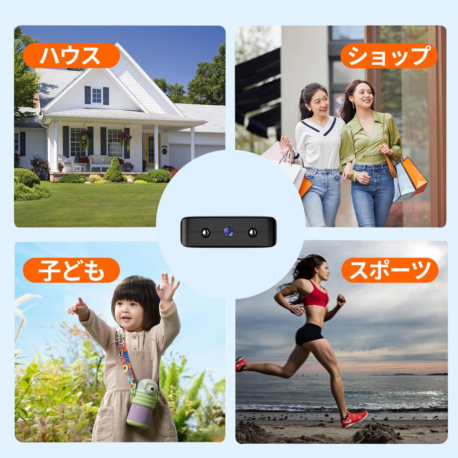 Amazon.co.jp: 隠しカメラ 超小型カメラ 512GB対応 赤外線夜間
