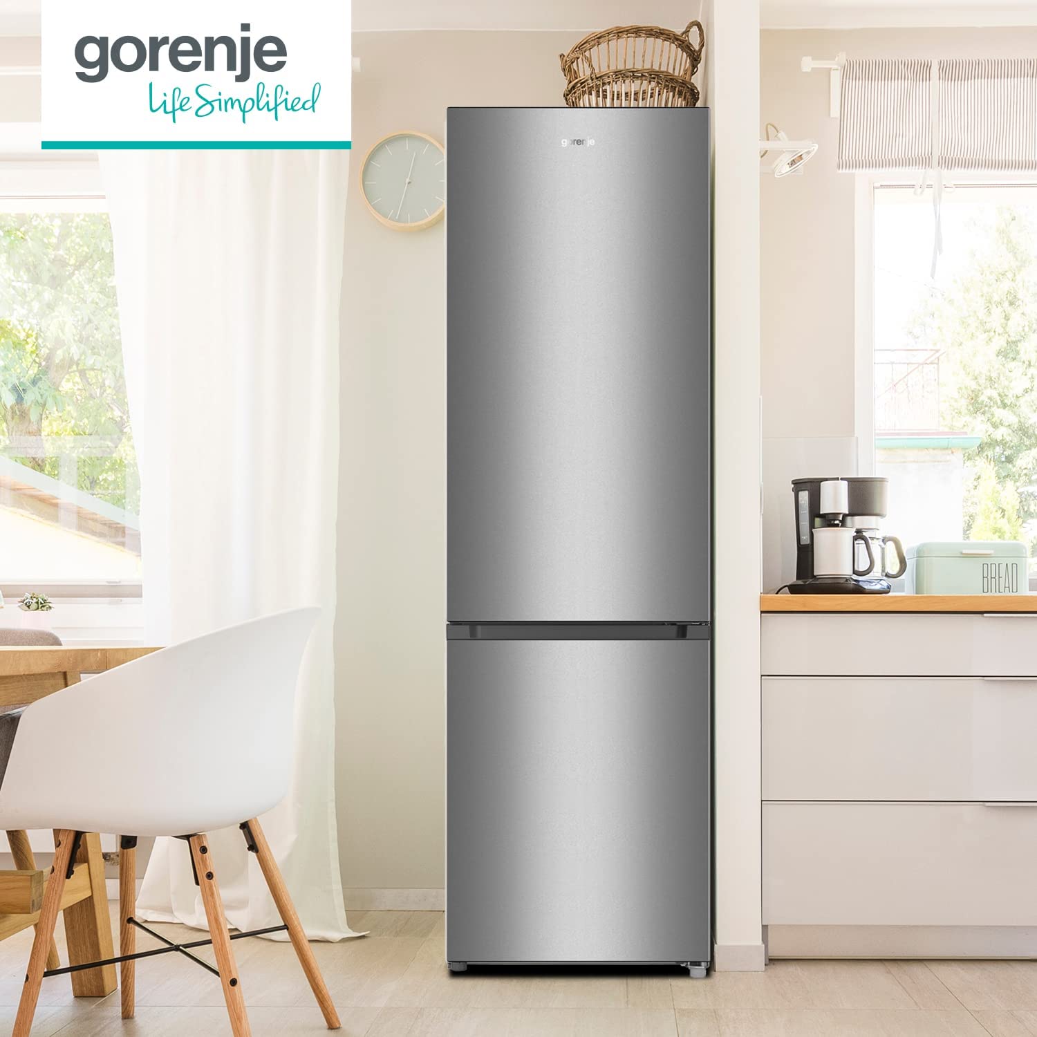 Gorenje RK4182PS4 réfrigérateur-congélateur autoportante 269 L Argent