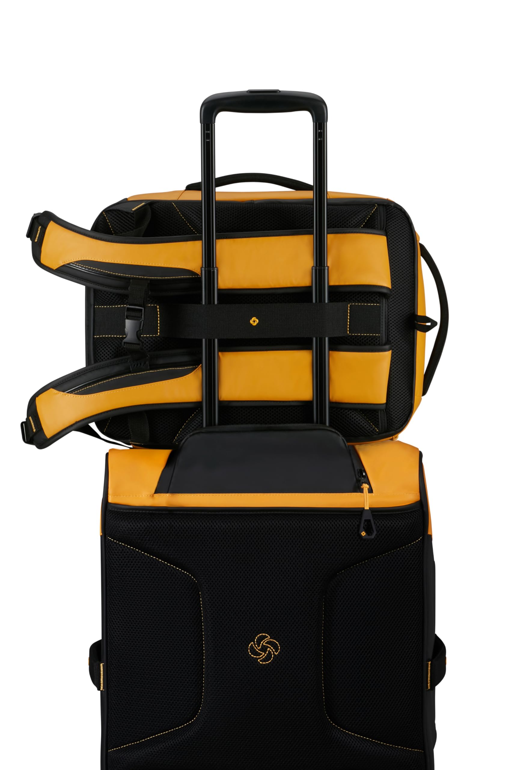 Samsonite Paradiver Light - Ryanair Kabinentasche (40 x 30 x 20 cm, 25 L, 0.80 kg), Untersitz Handgepäck Wizz Air, Vueling & Transavia, Flugzeug Rucksack S Underseat - Gelb