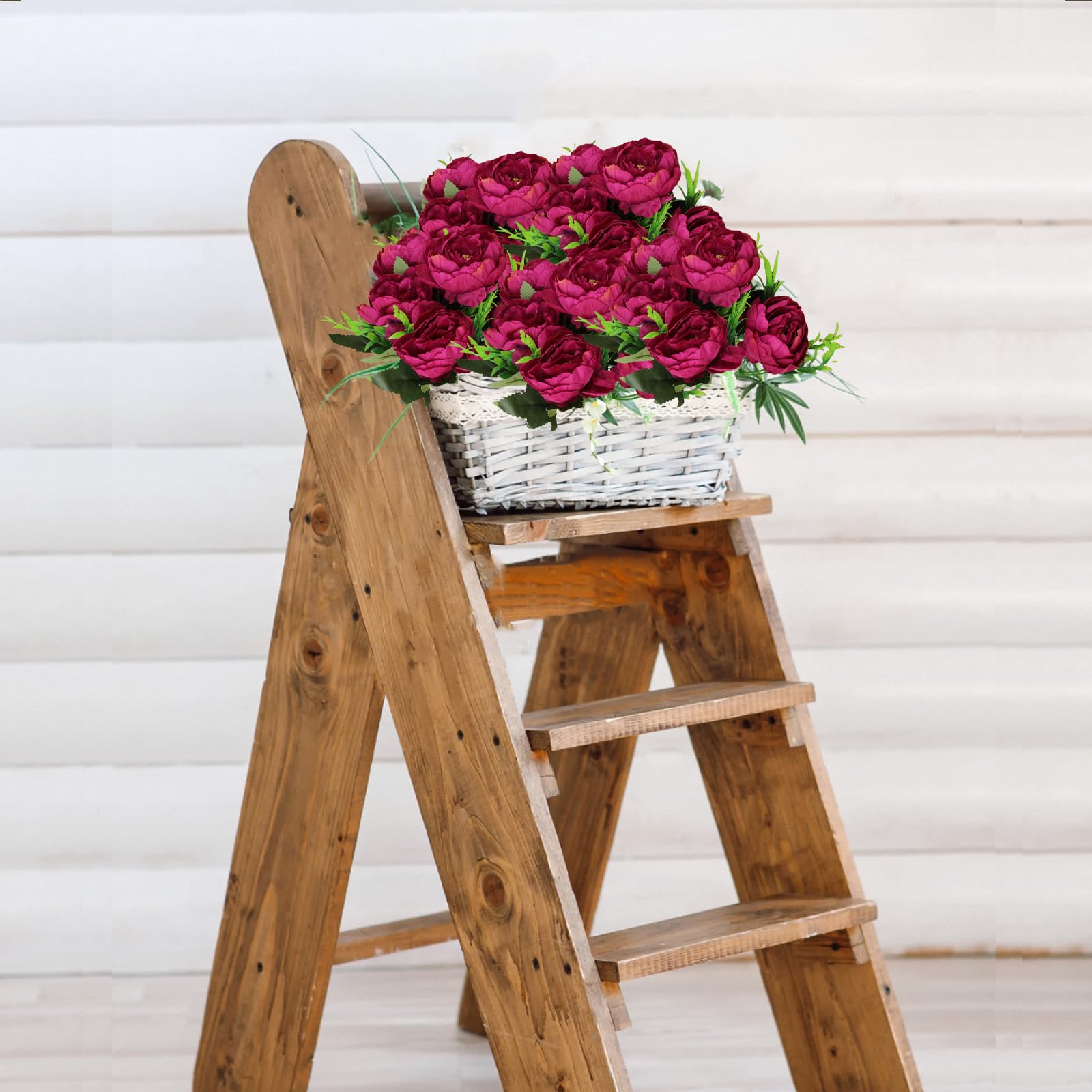 astylishome Fake Flowers for Decoration 24 Bouquet of Peony Artificial Flower Perfect for Wedding Bridal Party Home Office Decor Bouquets Craft Accessories 0806 - Image 4