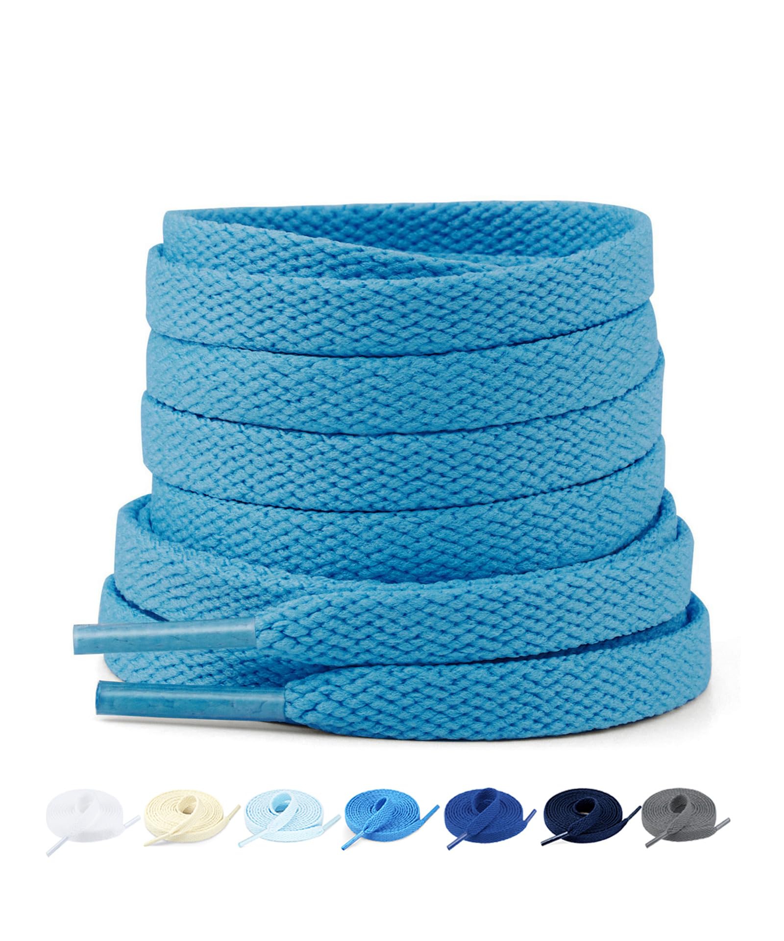 Stepace 2 Paar Flache Schnürsenkel, 8 mm Ersatz Schuhbänder für Turnschuhe | Schnursenkel für Sneakers, Sportschuhe, Tennisschuhe, Freizeitschuhe, 26 Farben, 60-200 cm Länge, 8 mm breite