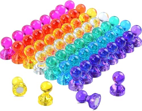 Miniatura 8 de 112 imanes de alfiler para nevera, imanes de refrigerador fuertes para pizarra blanca, pequeño y lindo pin magnético decorativo, para calendario de