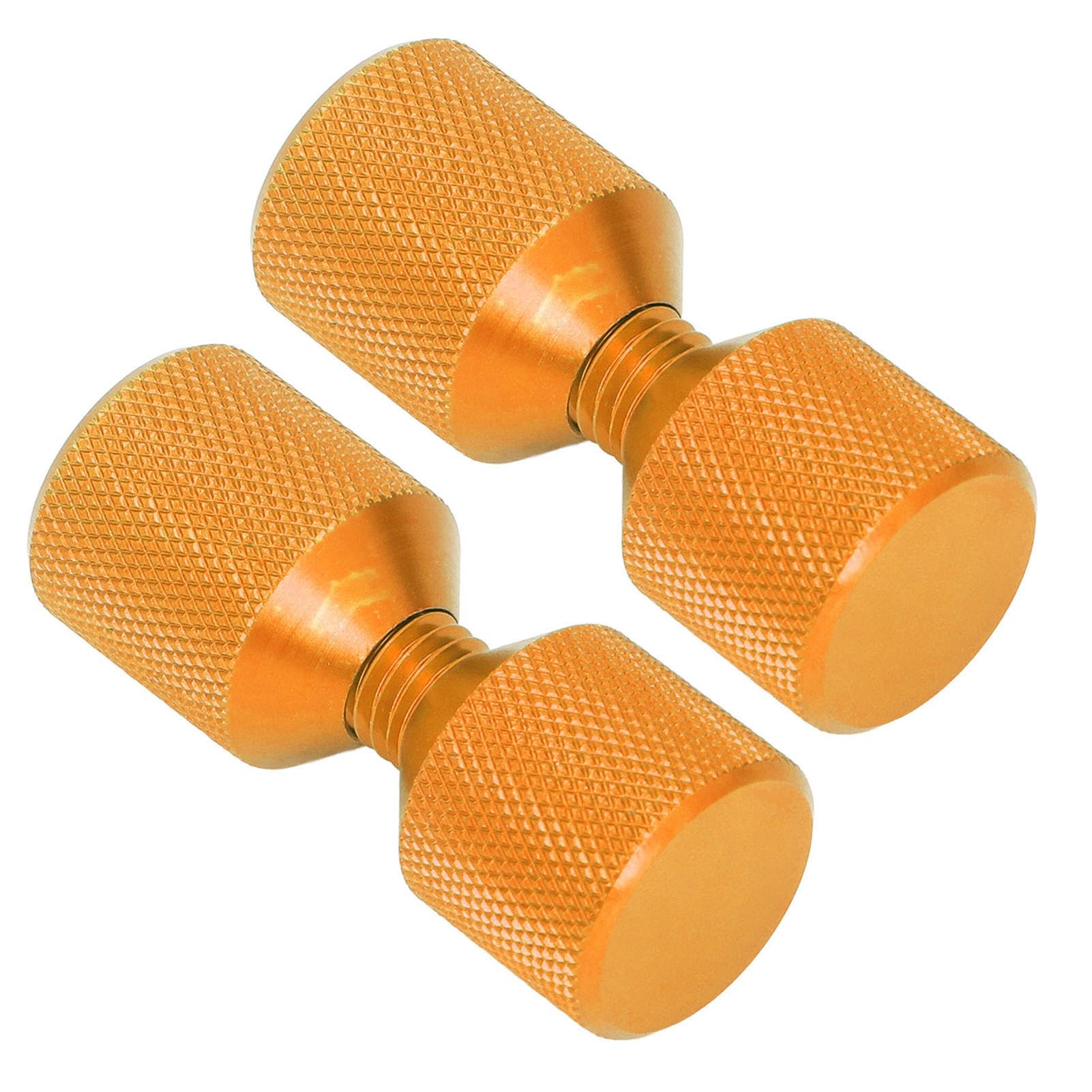 2 Hole Flange Pins, 2pcs Flange Alignment Pin Anodize Aluminium 1‑1/8in Flange Double Hole Pins Set for 0.5 to 14in 150LB Flanges (Orange)