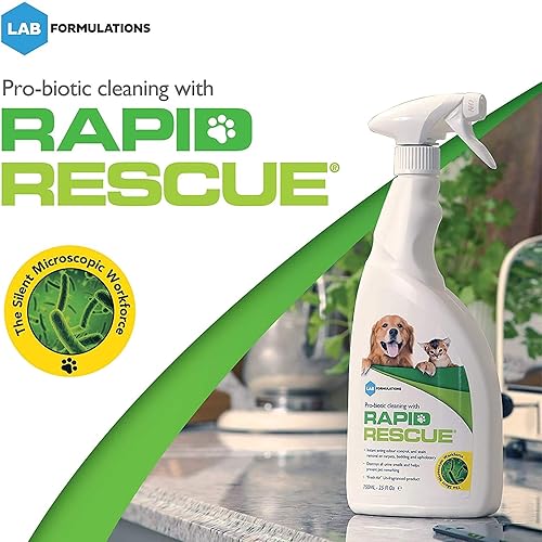 Miniatura 3 de Eliminador de olores para interiores y exteriores para mascotas, perros, gatos, solución verde de acción rápida a base de enzimas, removedor de