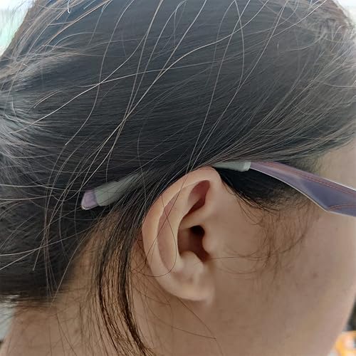 Miniatura 7 de Lentes de silicona suave con puntas de patillas de retención de mangas, antideslizante y elástico cómodo para lentes de lectura, lentes de sol, (9