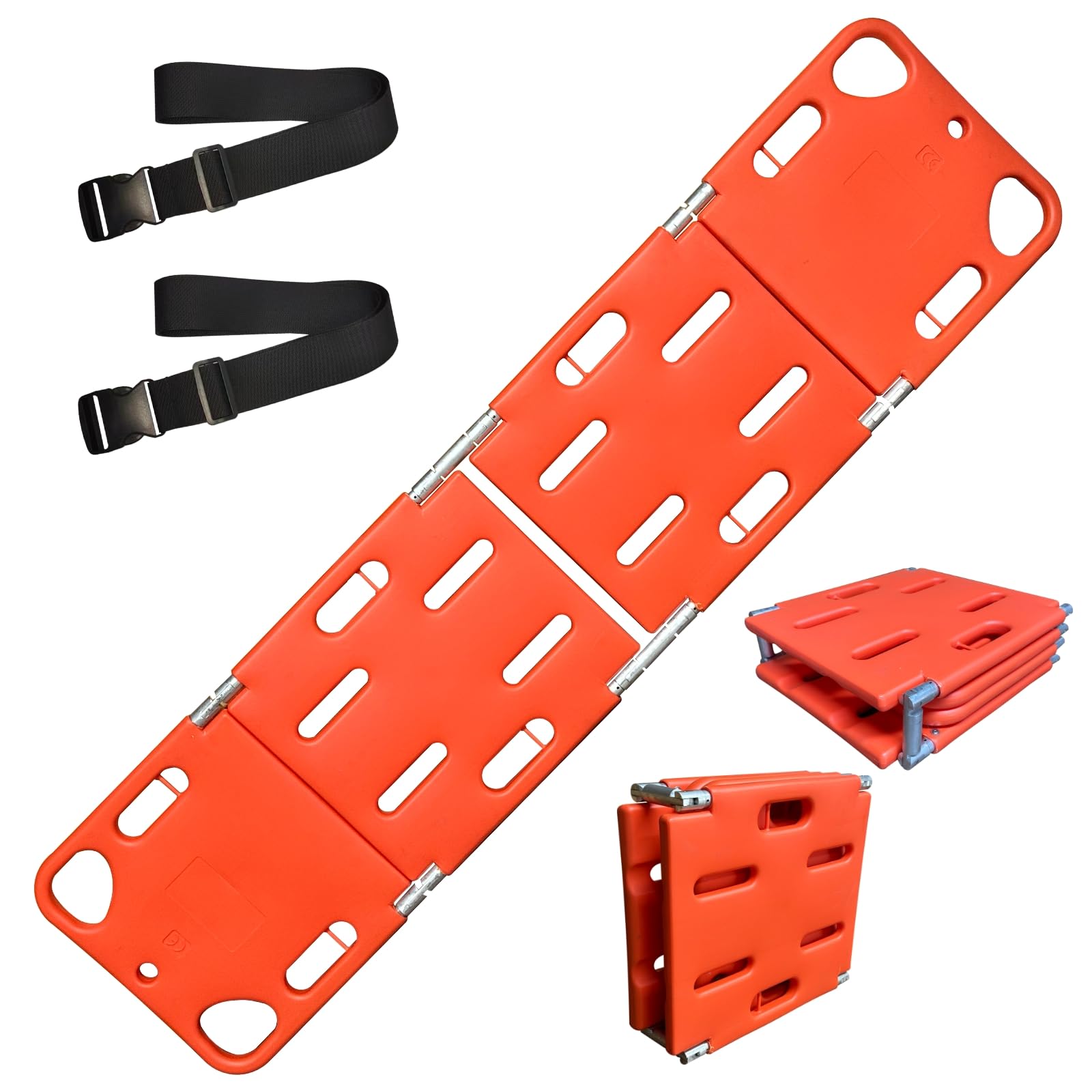 Tabla espinal de emergencia flotante con cuatro pliegues para rescate acuático