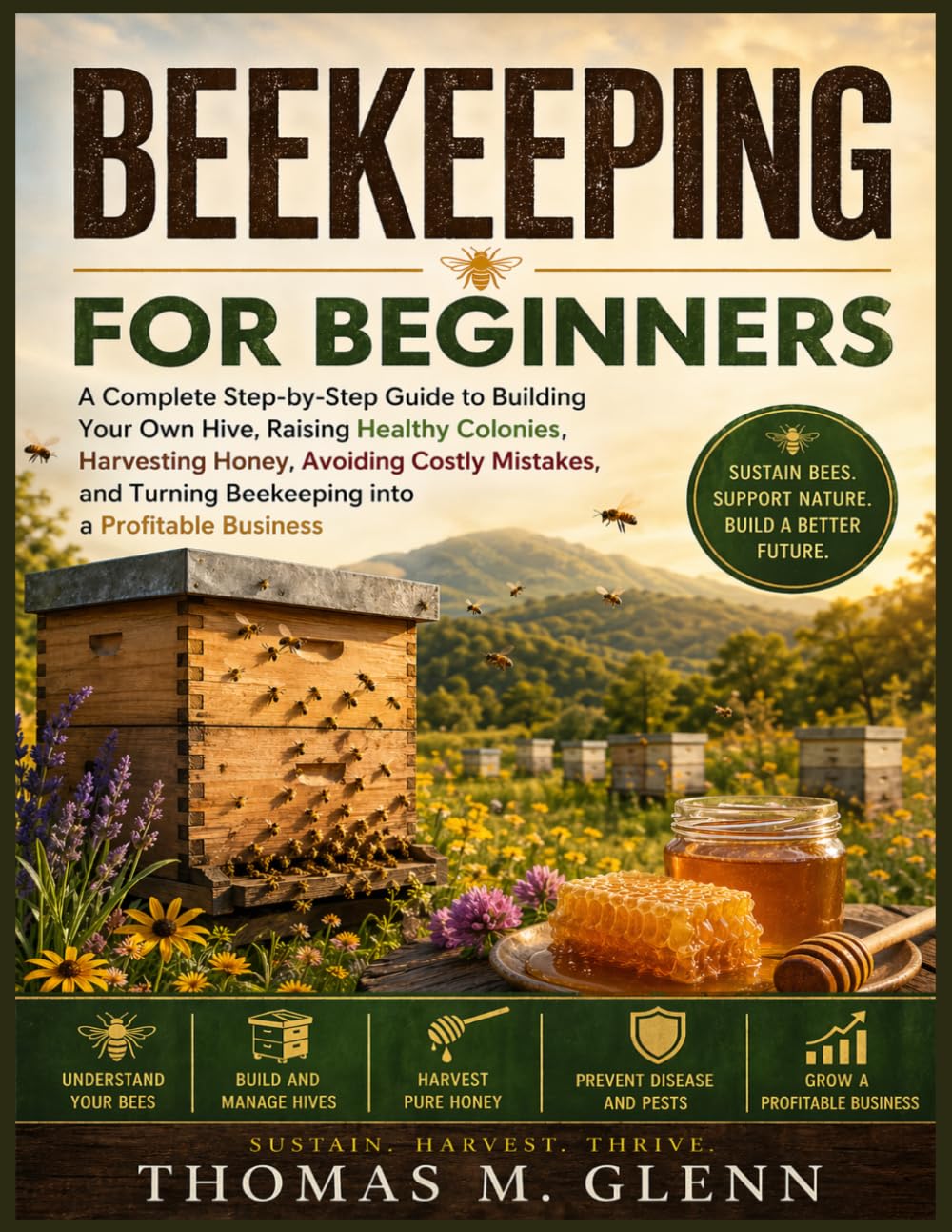 BEEKEEPING FOR BEGINNERS: A Complete Step-by-Step Guide to Building Your Own Hive, Raising Healthy Colonies, Harvesting Honey, Avoiding Costly ... Bee keeping into a Profitable Business