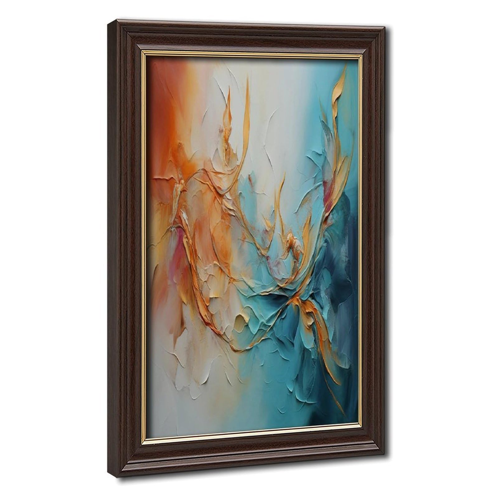 Bareronor Abstract Floral Oil Canvas Poster Bedroom Decor Landscape Office Room Decor Gift 24" L X 36" W