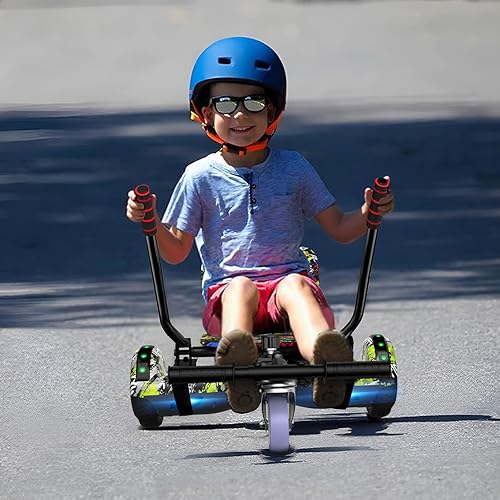 Miniatura 7 de UNI-SUN Accesorio de Asiento para Patinete, Patinete con Go Kart para Niños, Niños, Adultos, con Luces LED Coloridas, Bluetooth