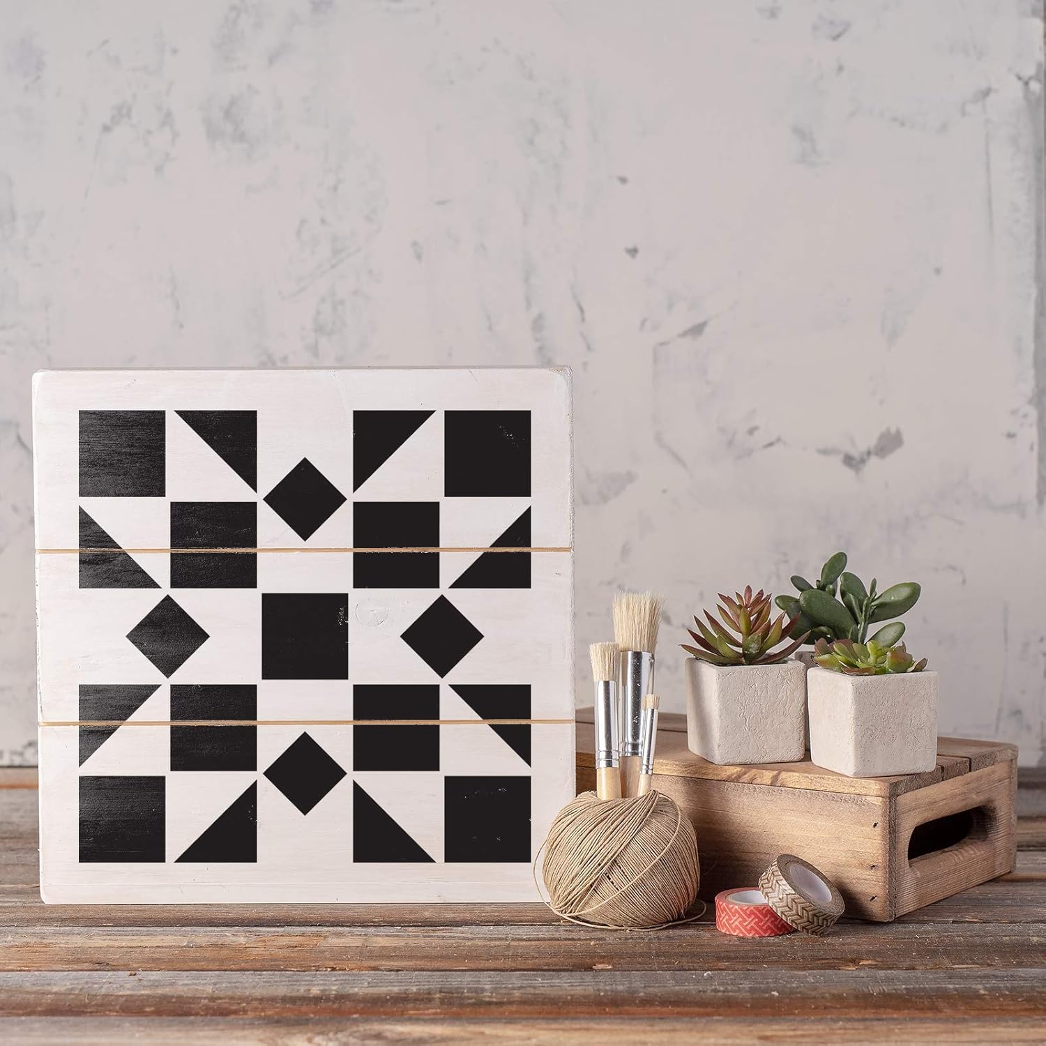 Kaleidoscope Quilt Block Stencil - Homemade Stencils, Wallpaper Stencils, Quilt Stencil, Quilting, Cool Stencils