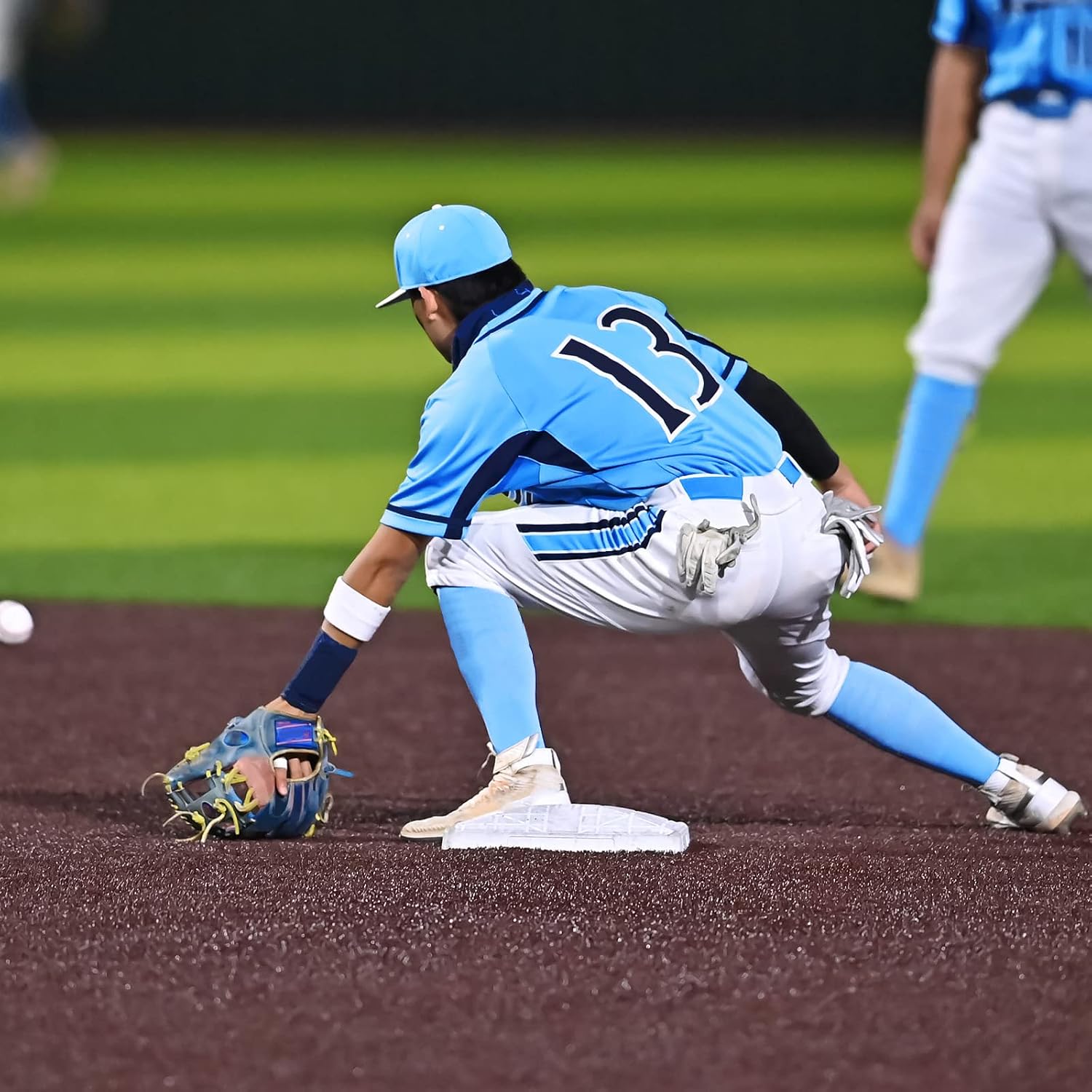 Baseball Socks and belt Combo Set Men's Baseball Belt with Softball Sock Elastic Waist Belts