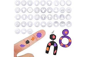 36-Piece Halloween Clay Cutter Set: Create Spooky Earrings with Precision and Style