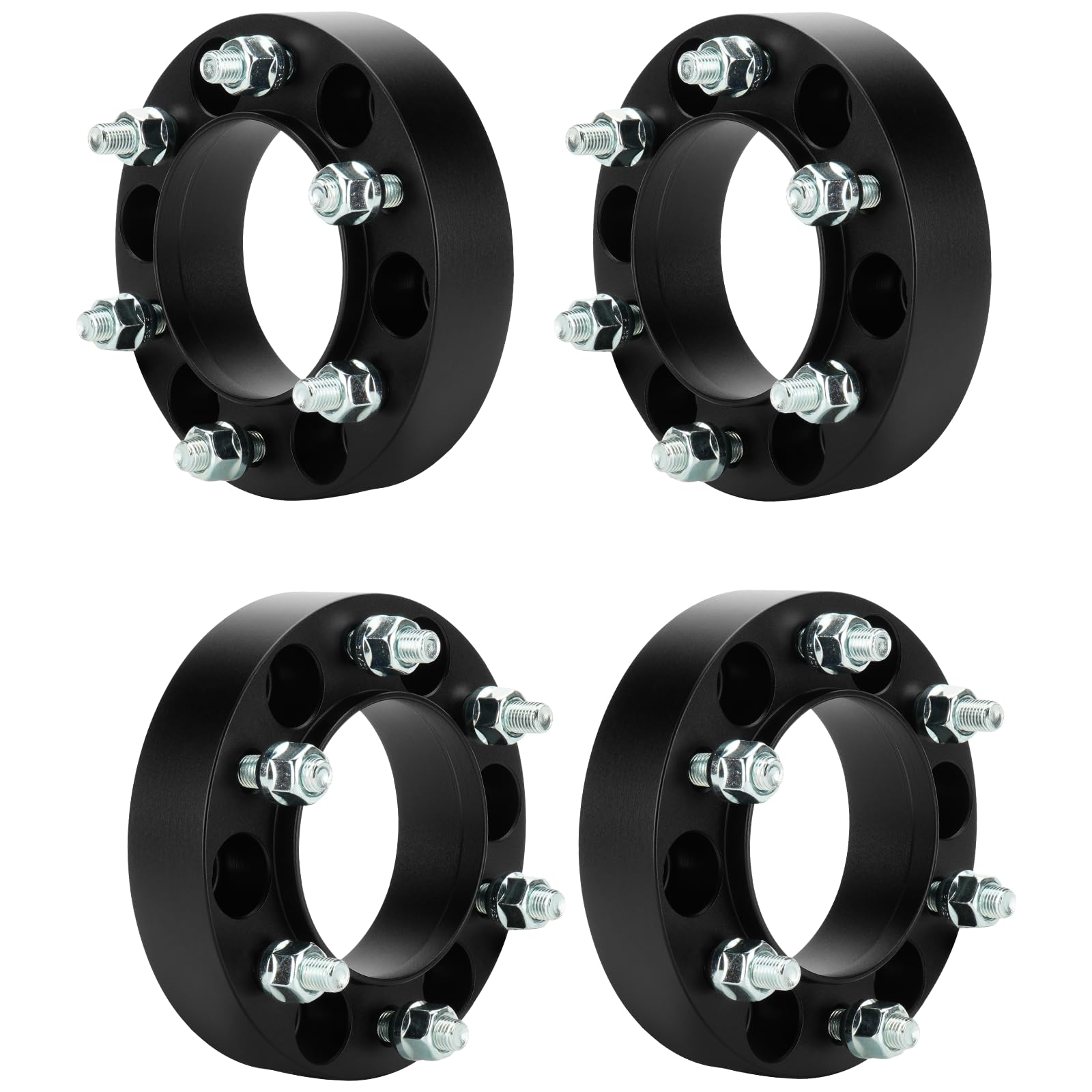 Photo 1 of 6x5.5 2 inch (50.8mm) Hubcentric Wheel Spacers for 1996-2022 Toyota 4Runner, 2001-2007 Sequoia, 2002-2022 Tacoma, 6x139.7mm Wheel Adapters with 12x1.5 Studs 106mm Bore for Lexus GX460 GX470, Set of 4