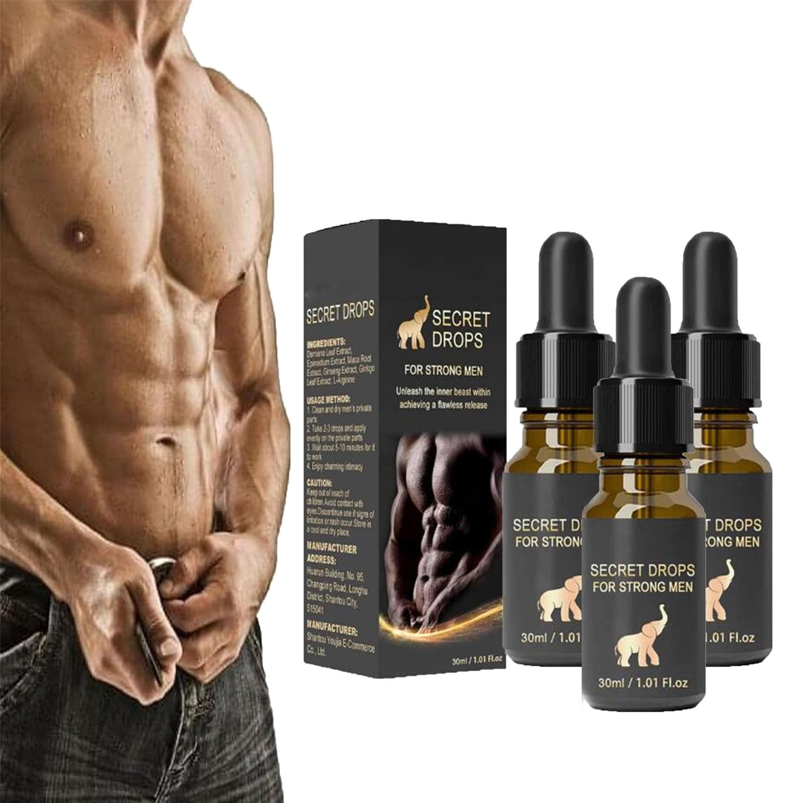 Goniome Secret Drop,Aafq Secret Drops for Strong Men, Secret Happy Drops,Pleasure Peak Oral Drops,Enhancing Sensitivity & Pleasur Boost Energy Levels (3 PCS)