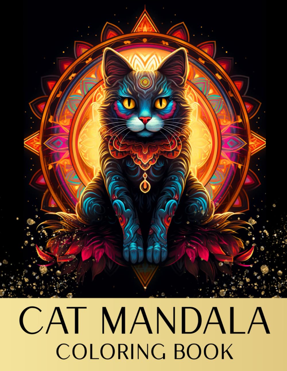 Cat Mandala Coloring Book: 50 Relaxing Coloring Pages for Adults Featuring Amazing Cat Mandala Patterns (The Amazing Coloring Collection)