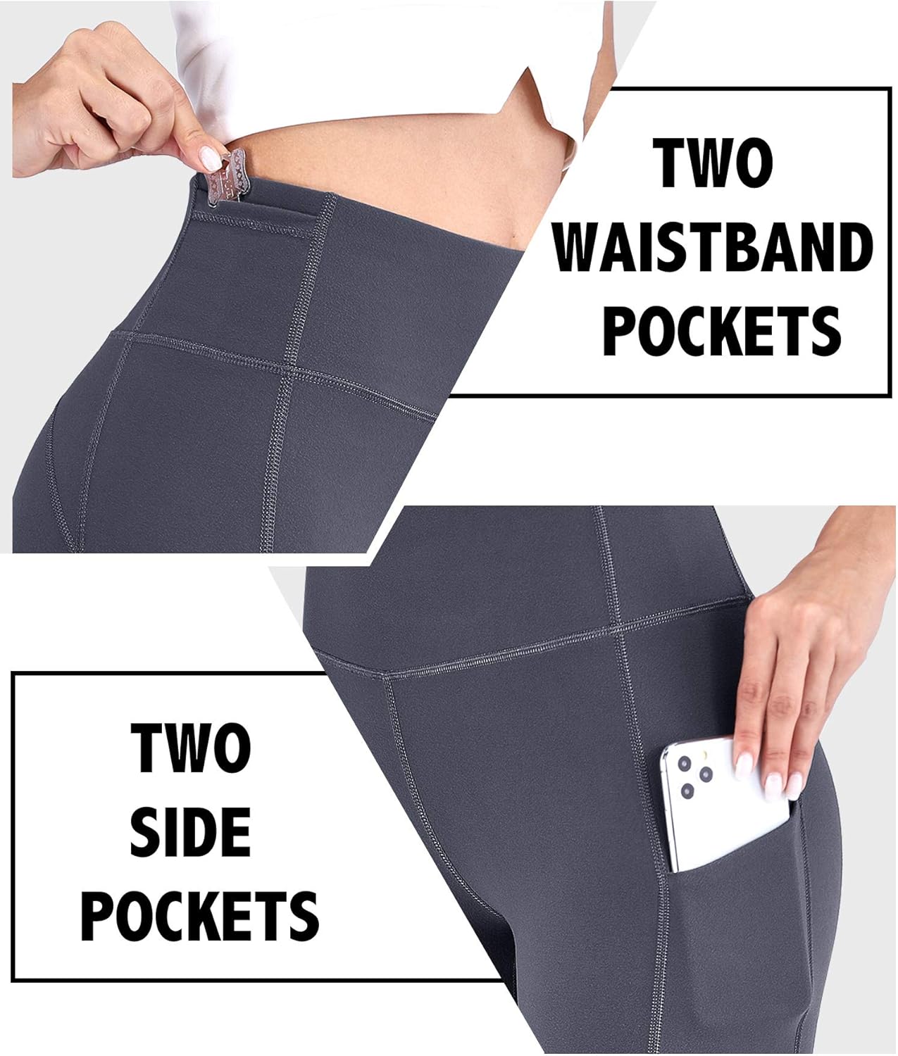 IUGA Bootcut Yoga Pants with Pockets for Women High Waisted Workout Pants Women Flare Yoga Pants Tummy Control - Image 3